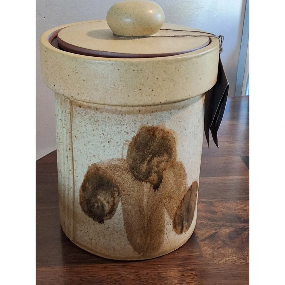 Vintage 1970's Studio Pottery Canisters Designed By Stoneware Designs West.
